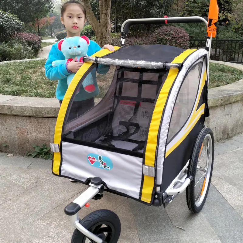 Trailer, Strong Shock Proof Stroller With Double Brake