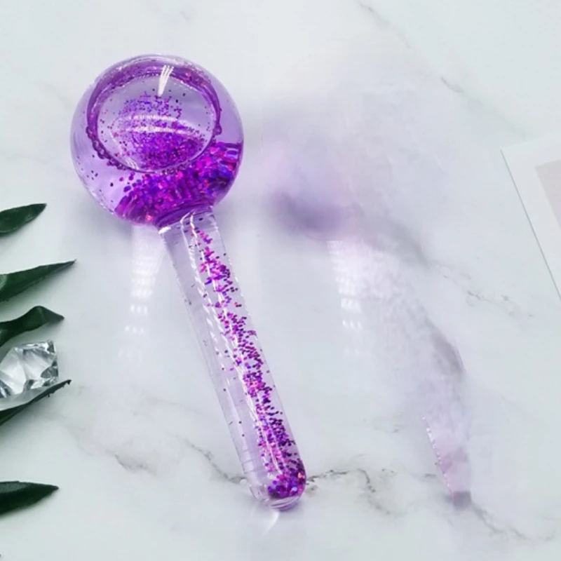 

1pc /box Large Beauty Ice Hockey Energy Beauty Crystal Ball Facial Cooling Ice Globes Water Wave Face and Eye massage Skin Care