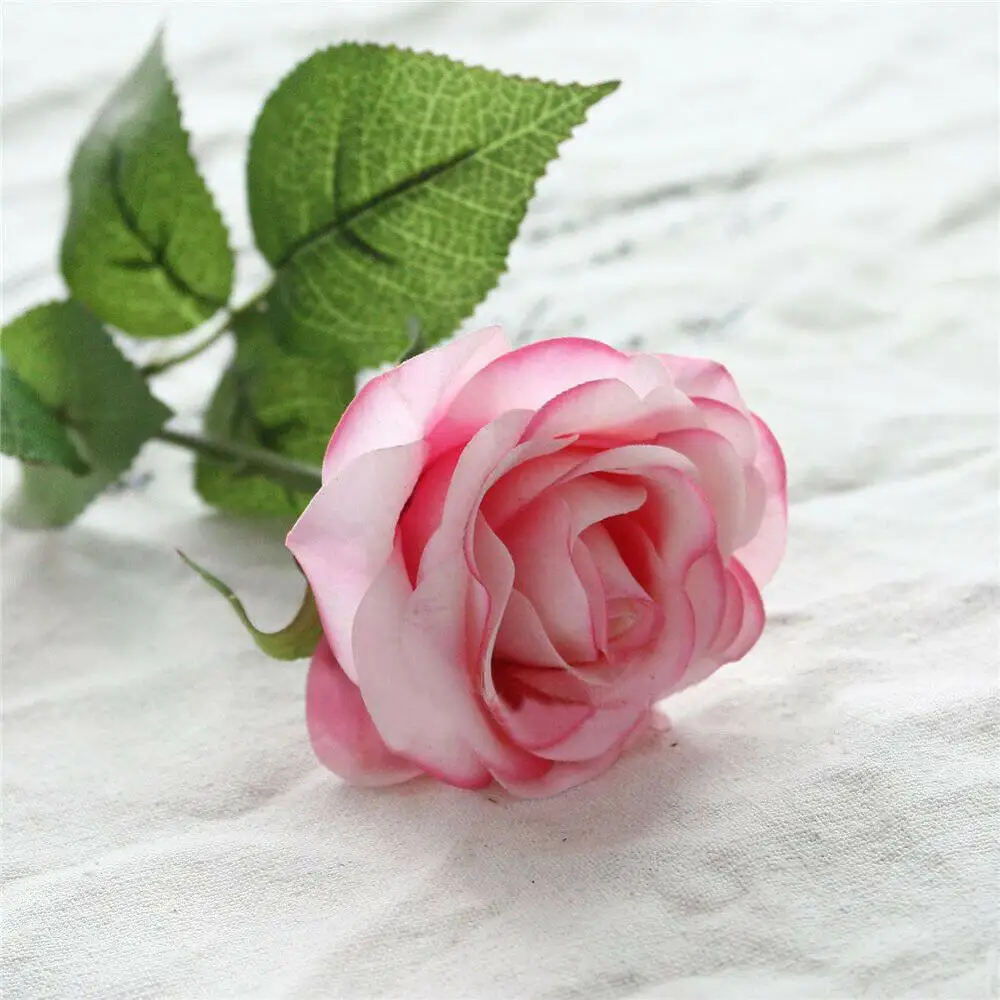 43cm Artificial Silk Rose Flowers Red White Champagne Blue Pink Color Fake Flower for Home Party DIY Decoration | Дом и сад