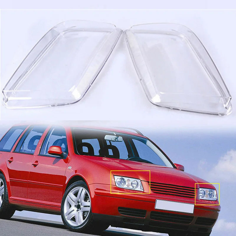 1 пара фар автомобиля крышка Замена прозрачные линзы оболочки для Golf 3 MK4 Jetta Bora 1999