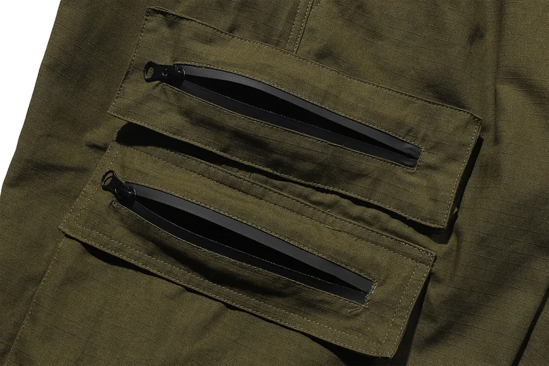 

Hip Hop Side Zipper Pocket Cargo Shorts Men Summer Harajuku Joggers Casual Short Streetwear Knee Length Baggy Pants Shorts