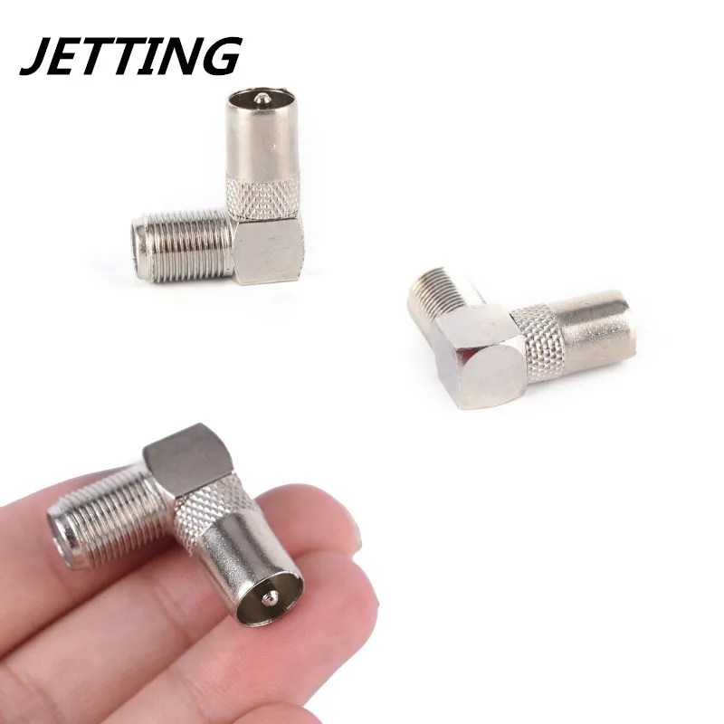 1 шт./2 шт. разъем для кабеля телевизора алюминиевый сплав 90 градусов