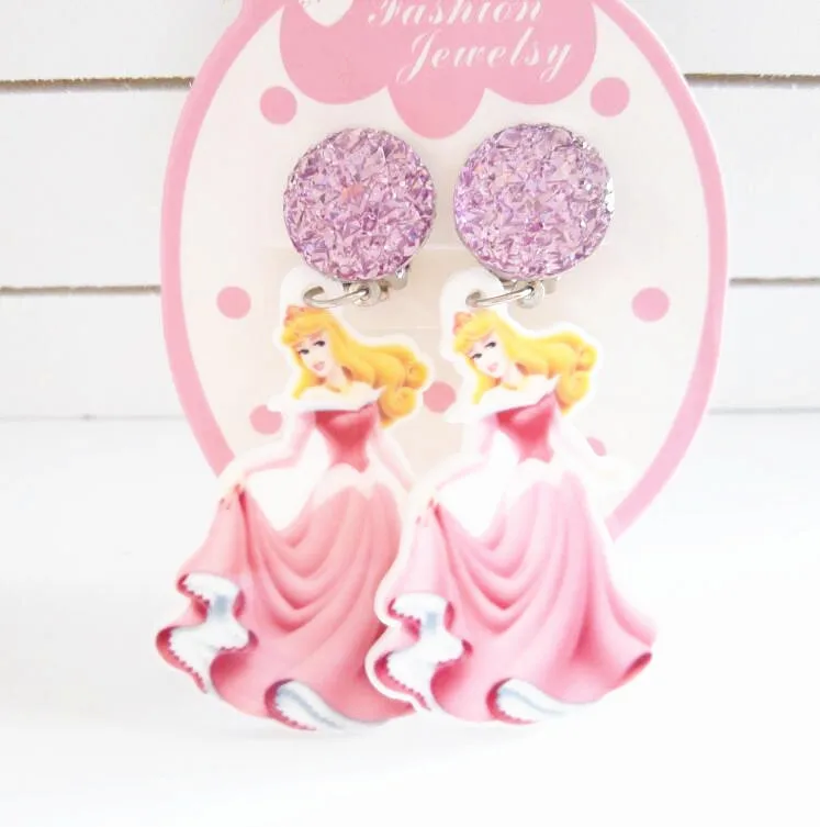 

Frozen Disney Princess Ear Clips Children Pendant Earrings Girls Jewelry Earrings Jewelry Accessories Party Decoration Supplies
