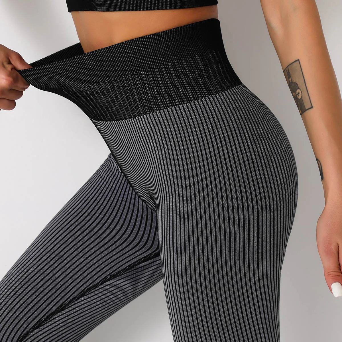 

Fitness Legging Knit Yoga Leggings Trousers Women High Waist Pants Seamless Gymwear Pantalon Sportswear Running Tights