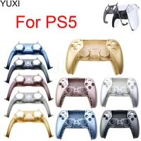 yuxi abs diy game console replacement shell for ps5 controller front cover back cover for ps5 games accessories