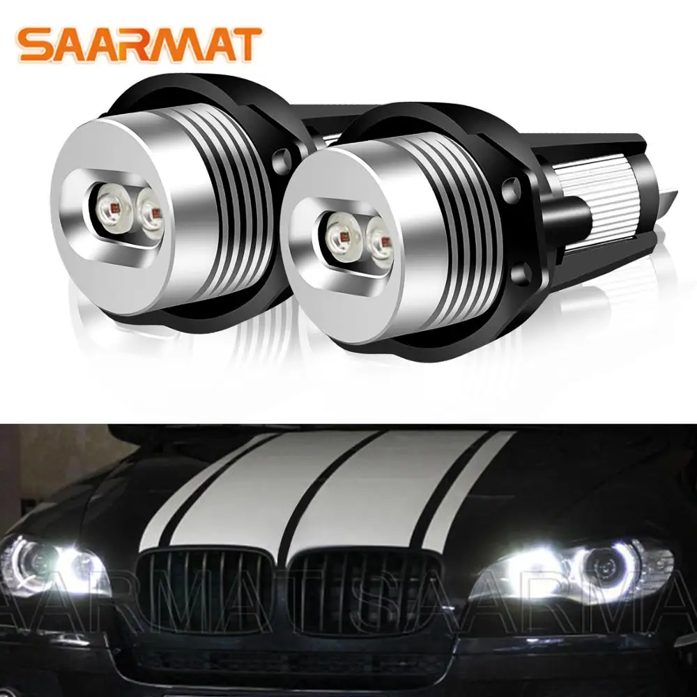 Светодиодные дневные ходовые огни Canbus Angel Eye для BMW E90, E91 05-08, 320i, 325i, 330i, 335i, 20 Вт, 2 шт. - изображение