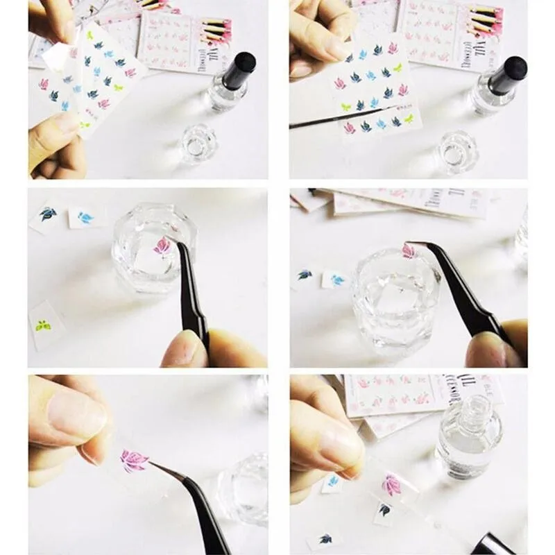 

50 Styles One Set One Sell Nail Stickers Watermark Art Nail Stickers Decoration Nail Decals Flower Nail Simulation U1I5