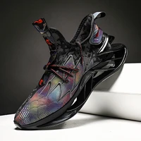 fashion colorful painting chunky shoes mens shoes trainers outdoor lighted blade sole bouce shoes casual mens sneakers hombre