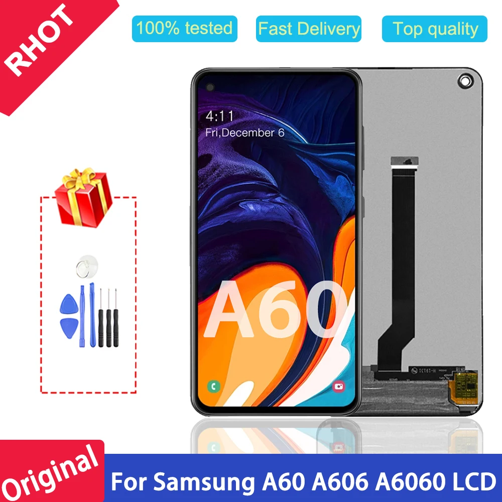 

100% tested Original 6.3" A60 LCD Display for Samsung Galaxy A60 M40 A606 SM-A606F/DS Display Touch Screen Digitizer Assembly