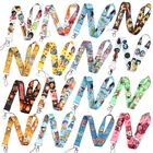 Шнурок в стиле аниме PF317 Dongmanli для ключей, шейный ремешок для карт, бейджа, спортивный брелок-шнур, держатель для ключей сделай сам, подвесная веревка для ключей 1