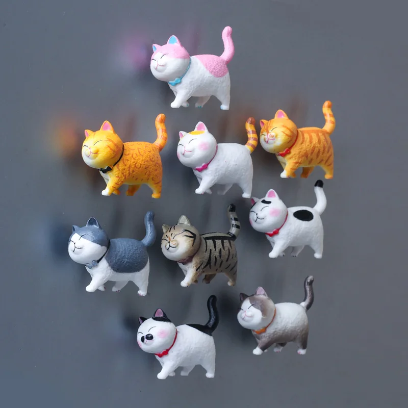Милый Котик холодильник паста теплая серия 3D кошка магнитная домашнее украшение