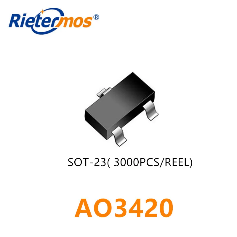 3000 шт N-CHANNEL AO3420 SOT23 сделано в Ch | Электроника