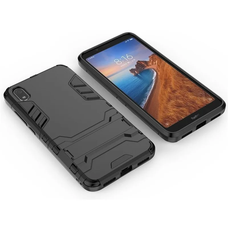 Armor Cover Case for Xiaomi Redmi 6 pro Hard TPU Silicone Shockproof Phone car holder with Kickstand |