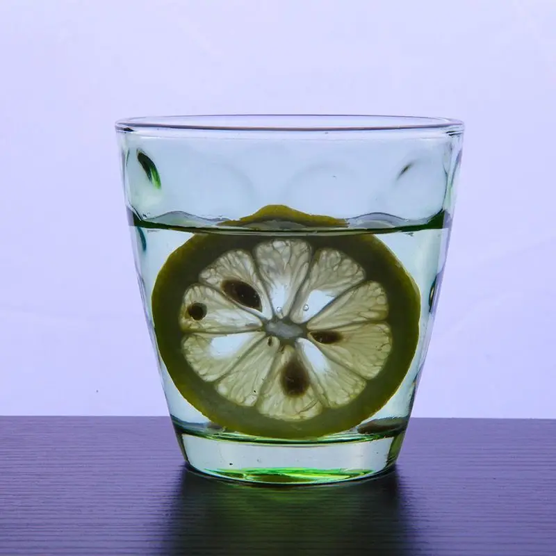 

Glass Cups 6 Pack 300ML Color Creative Cup Glass Cup Household Glass Set Juice Rain Cup Whiskey Glass Drinking Glass Glass Cups