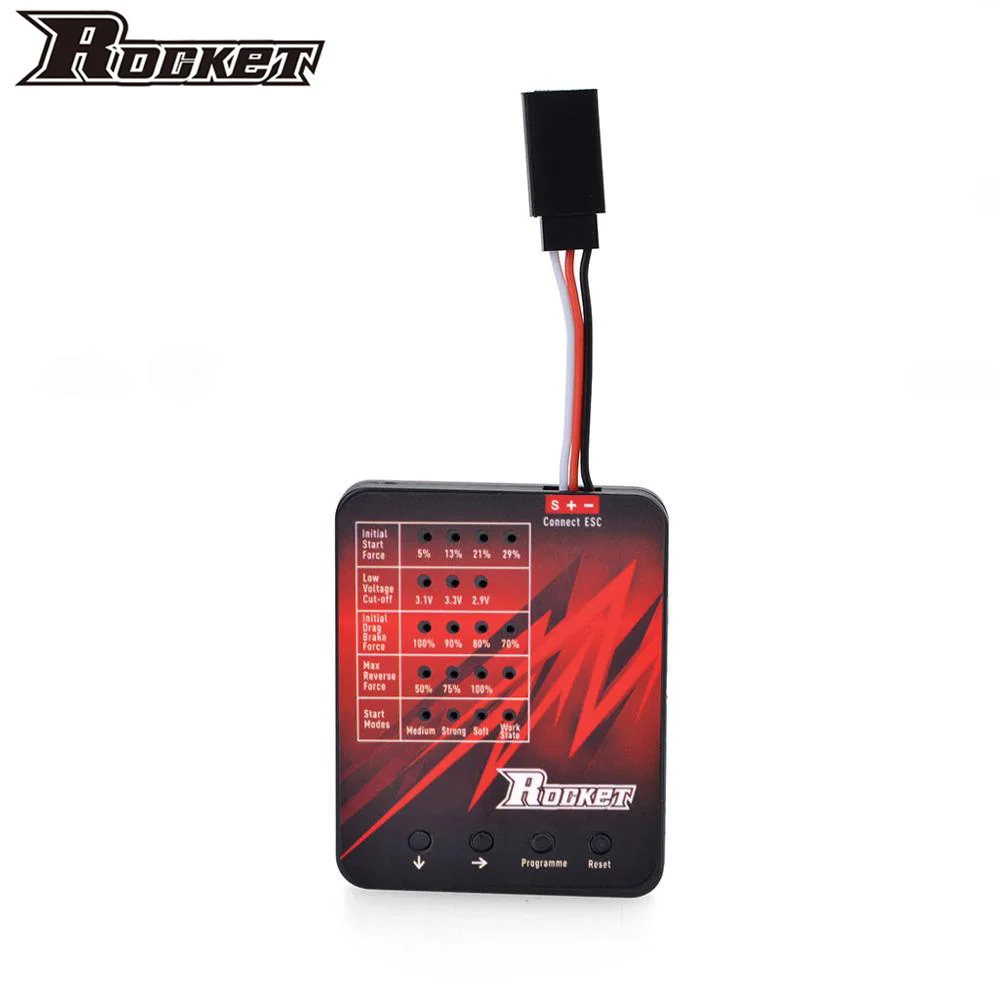 

SURPASS HOBBY Rocket 540PLUS Programming card for 5-Slot Waterproof Motor 80A ESC tamiya Kyosho TRAXXAS WLtoys 1/10 RC Car