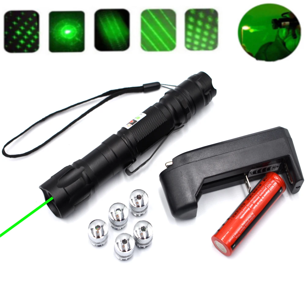 

Мощная зеленая лазерная указка, 5 мВт, 532 нм, зеленая точка, лазерный светильник, мощное лазерное устройство, тактическая лазерная ручка для о...