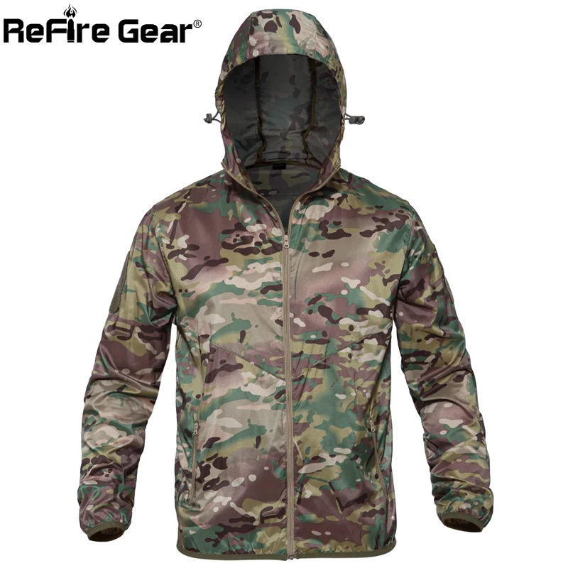 Куртка ReFire Gear Мужская камуфляжная тактическая светильник Кая быстросохнущая