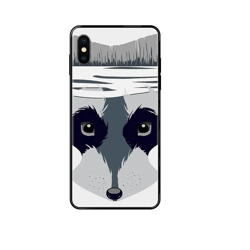 Бутик Маленький Енот для Huawei P8 P9 P10 P20 P30 P40 Lite Plus Pro 2017 P Smart 2019 черный мягкий ТПУ