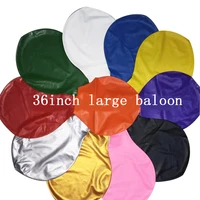 36inch 25g round big balloon 5pcslot gold silver white black multicolor wedding decoration childrens toy 100 latex balloons