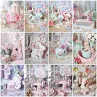 Алмазная 5d живопись Huacan, мозаика в виде розовых роз, вышивка, домашний декор, искусство бриллиантами