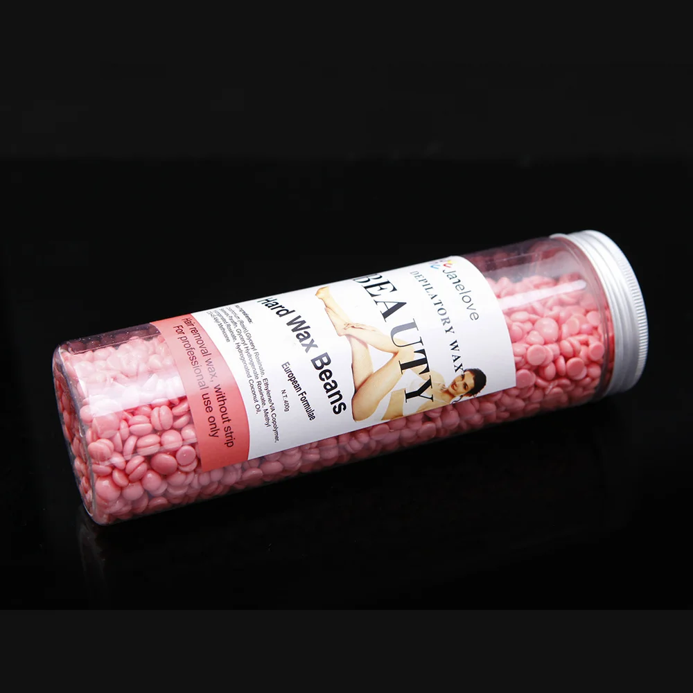 

Painless Hair Removal Strips Depilatory Pearl Hard Wax Bead 400g )