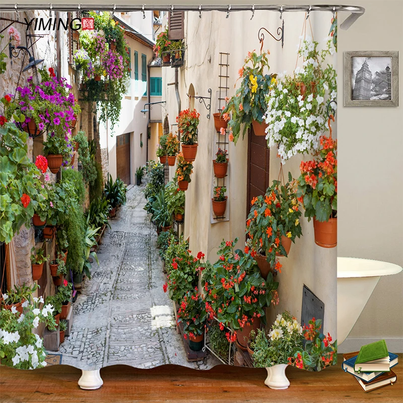 Занавеска из полиэстера водонепроницаемая с принтом 180 Х200 | Дом и сад