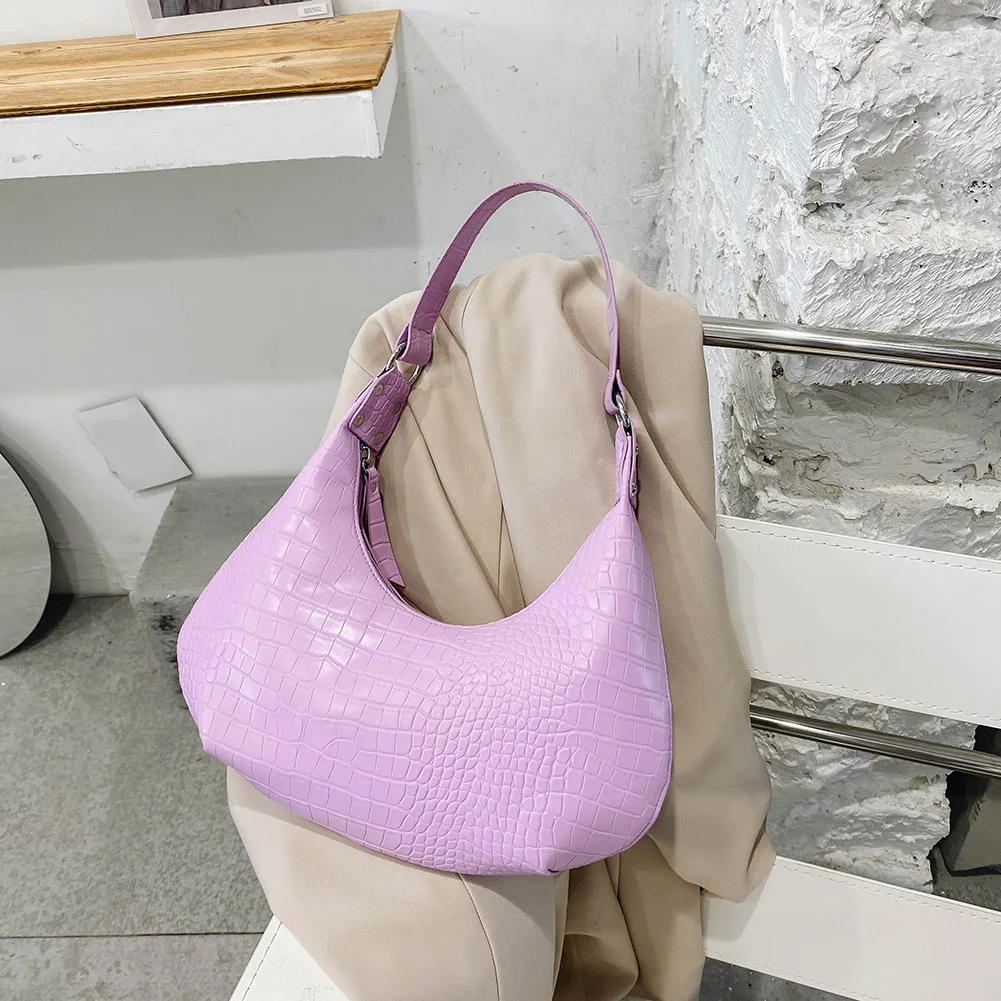 Ретро Сумки из искусственной кожи аллигатора Женская однотонная сумка через