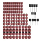 132 шт. 80 Грит 14 38 12 дюйма шлифовальный барабан с шлифовальной оправкой аксессуары для роторного инструмента