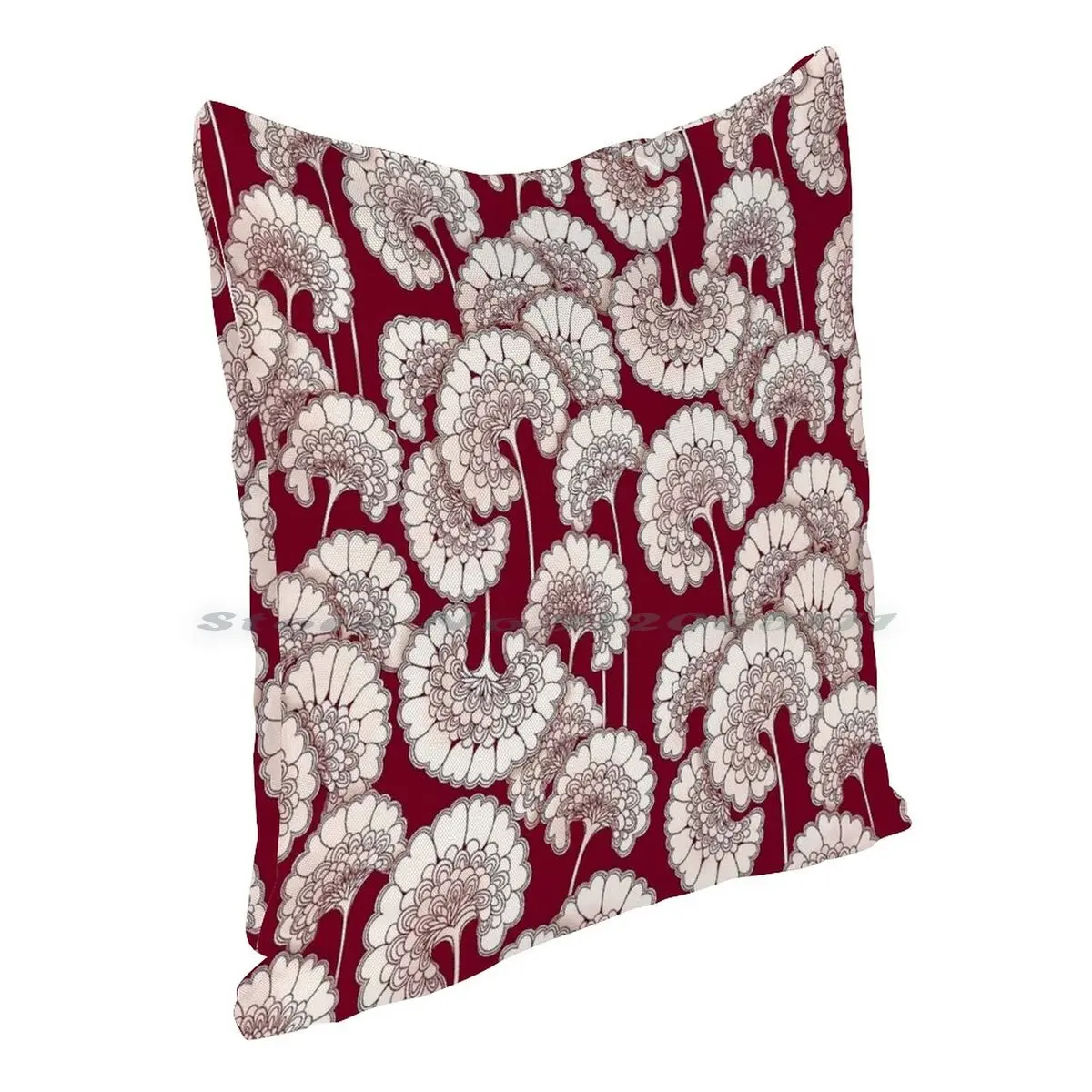 Чехол для подушки из хлопка и льна с принтом |