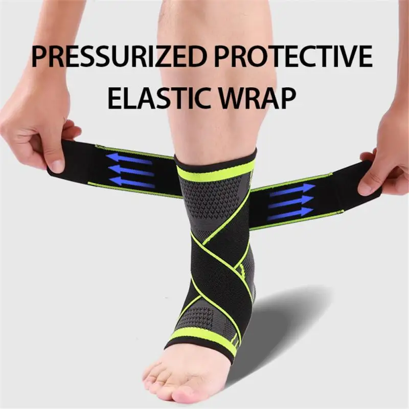 

1 PC Sports Ankle Brace Compression Strap Sleeves Support 3D Weave Elastic Bandage Foot Protective Gear Gym Fitness