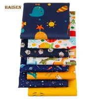 haisen8pcscartoon seriesprinted twill cotton fabricpatchwork clothdiy sewing quilting fat quarters material for babychild