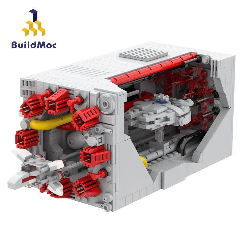 Строительные блоки BuildMOC с космической базой MOC шаттл спутник мини космический