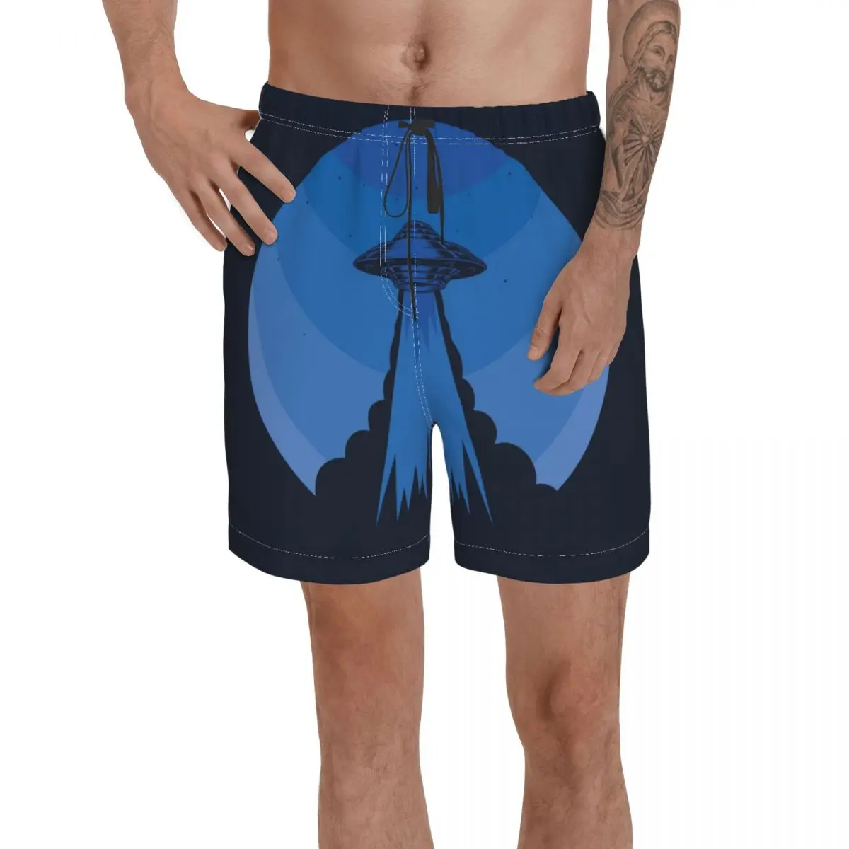 

Мужские спортивные штаны для серфинга, пляжные плавки для плавания, спортивные быстросохнущие сетчатые Повседневные Симпатичные забавные ...