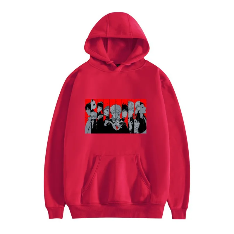 

Anime Jujutsu Kaisen Hoodies Harajuku Fashion Men Women Hoodies Casual Loose Pullovers Hooded Autumn Winter Cotton Sweatshirts
