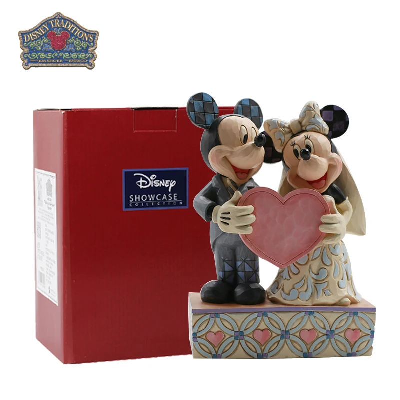 

Enesco Disney Showcase Collection Mickey and Minnie Mouse Action Figure Two Souls.One Heart Figurine