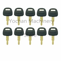 10 pcs h800 excavator ignition key for hitachi zax zaxis grab bu0028 high quality