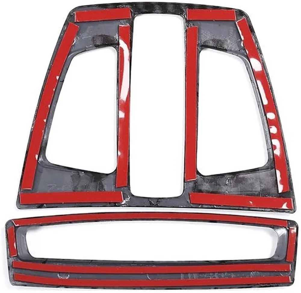 

For BMW X1 X5 X6 3 Series GT Carbon Fiber Car Roof Reading Light Lamp Decoration Frame Trim 2pcs