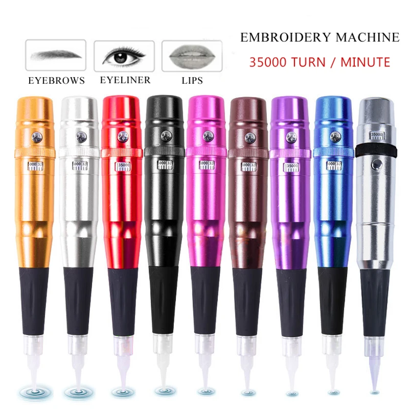 

35000R/M Permanent Makeup Tattoo Machine Pen Eyebrow Eyeline Lip PMU Microblading Maschine Swiss Motor Gun