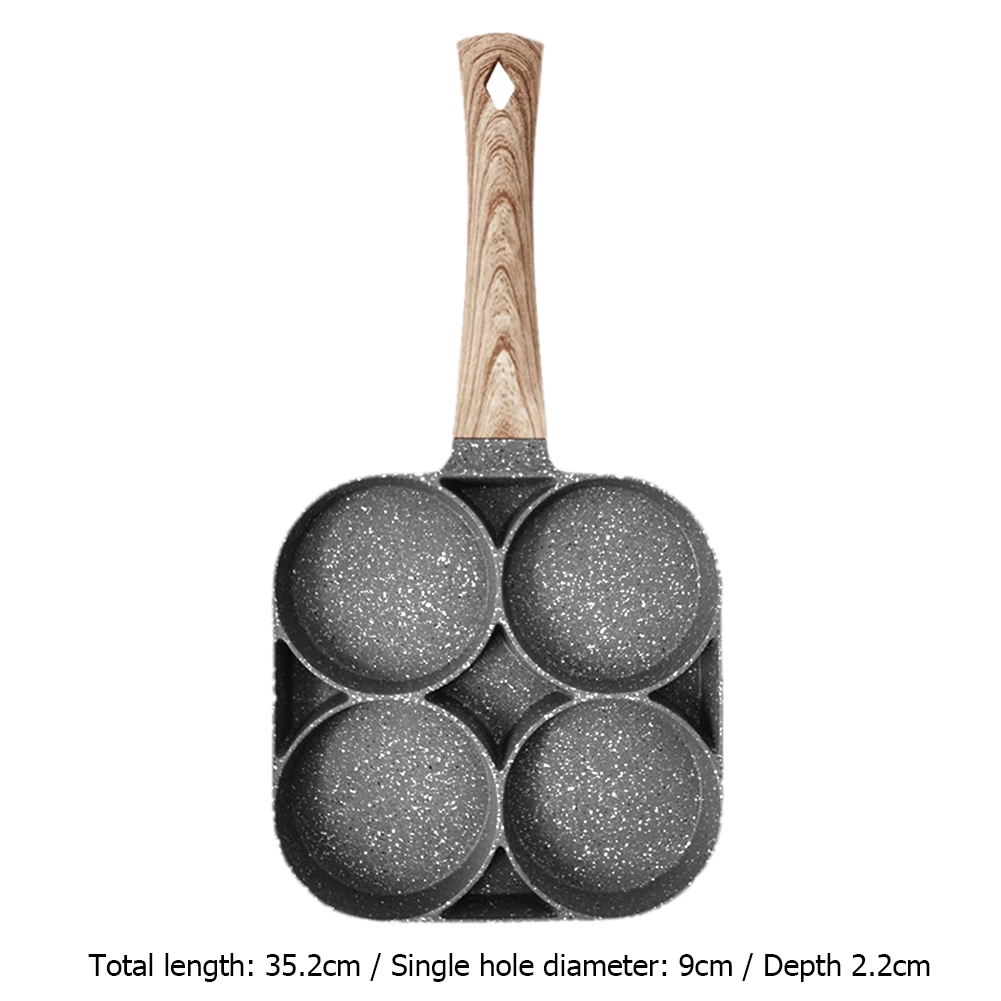 Четыре сковорода для жарки с кастрюля утолщенной омлета антипригарным покрытием