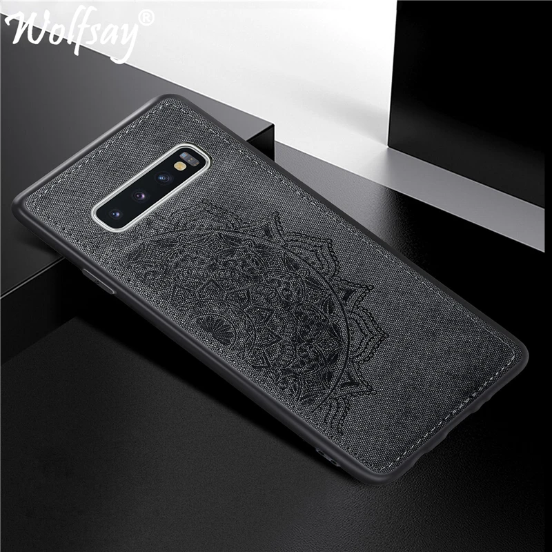 

For Samsung Galaxy S10 Case on for Samsung S10 Cover sFor Coque Samsung Galaxy S10 Bumper Painted 3D Embossing Matte Back Cover
