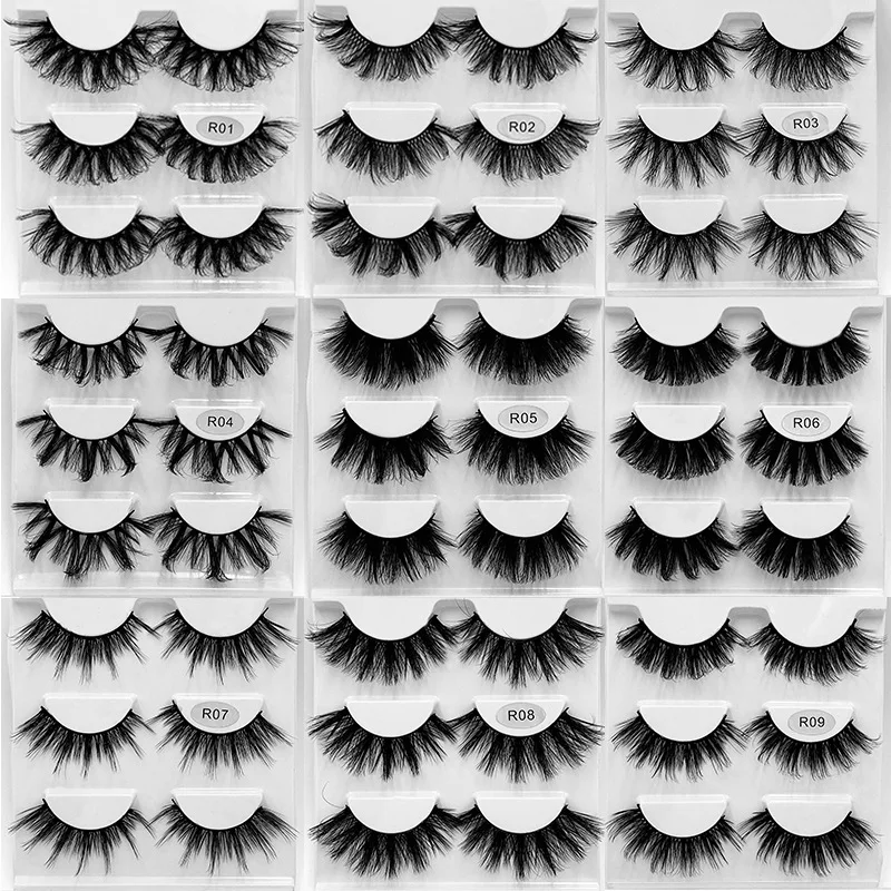 

6Pcs Lashes Mink Lashes Faux Eyelashes False Eyelashes Multi-layer Thick Imitation Mink Hair Eyelash Extension False Eyelashes