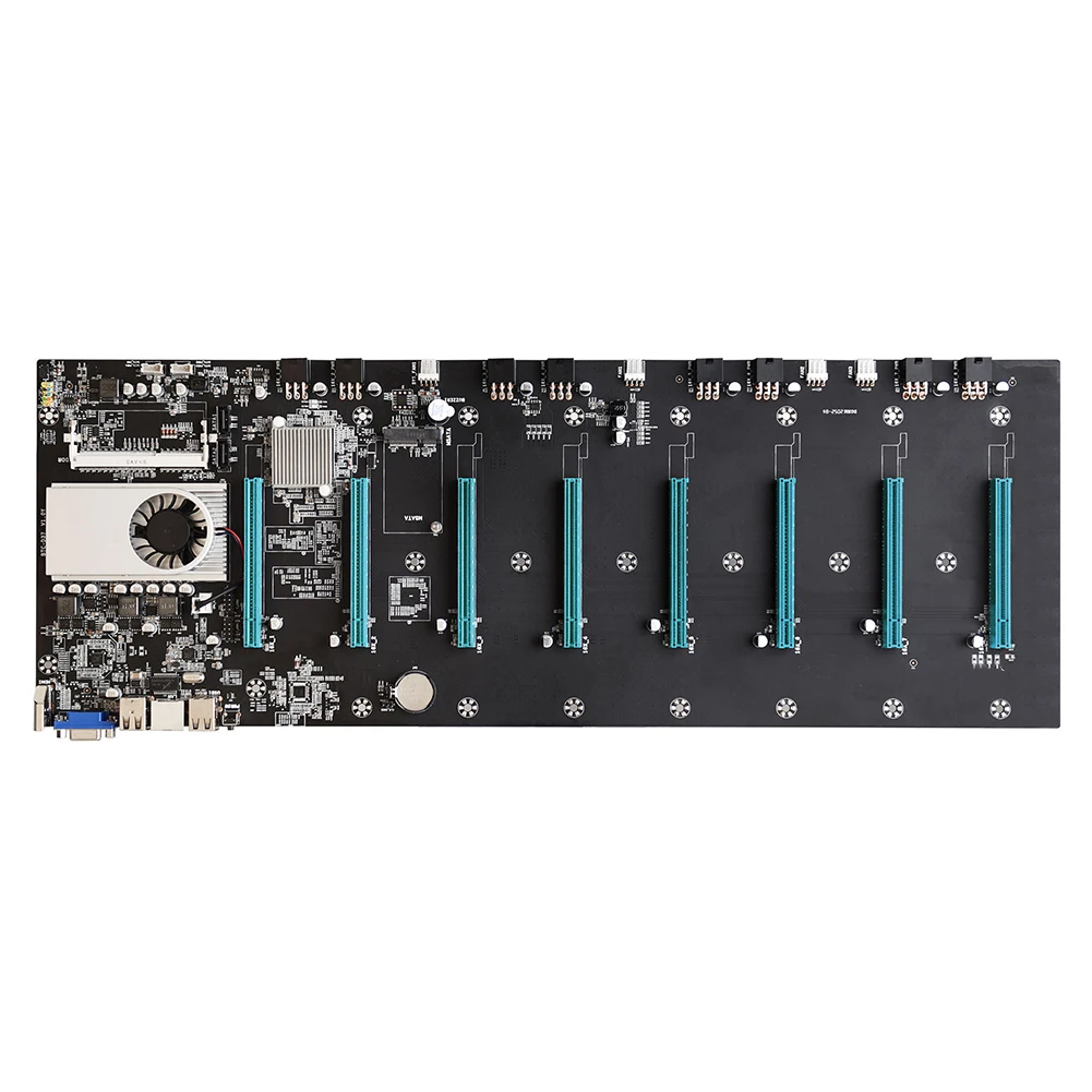 BTC-S37 Pro Mining Motherboard 8 PCIE 16X Graph Card SODIMM DDR3 SATA3.0 + HDMI-Compatible for BTC Miner Machine Accessories