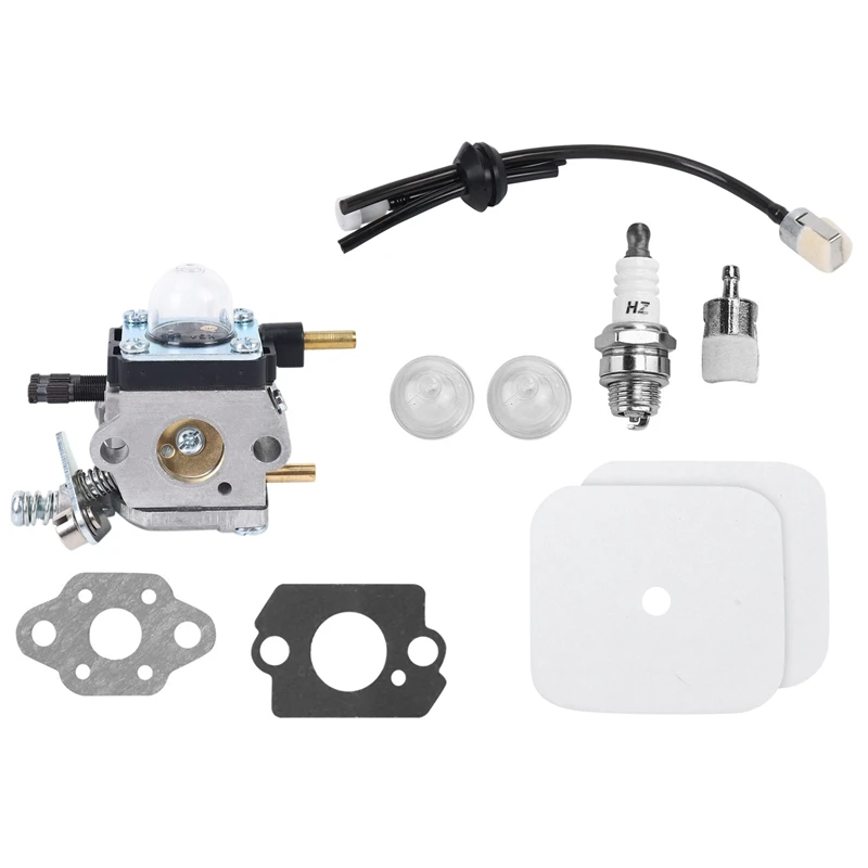 Carburetor with Air Filter Repower Kit for 2-Cycle Mantis 7222 7222E 7222M 7225 7230 7234 7240 7920 7924 Tiller/Cultivator