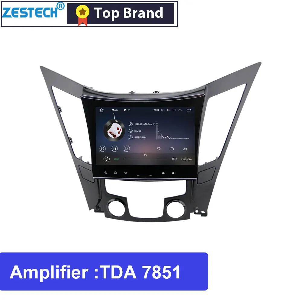 Zetech 9 дюймов Android автомобильный Радио dvd-плеер для hyundai Sonata 8 Sonata YF 2010- Автомобильный gps навигатор рулевое колесо управления