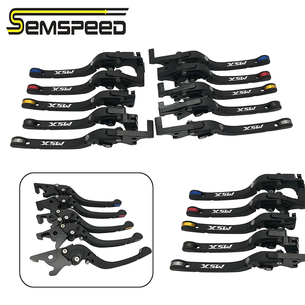 SEMSPEED MSX аксессуары для логотипа мотоциклетные регулируемые складные рычаги