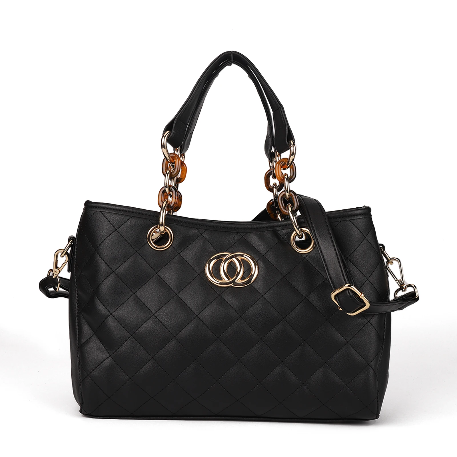 

Women's Lattice Large Capacity Versatile Tote New 2020 Fashion Design Wallet Luxury Shoulder Handbags/VK5612