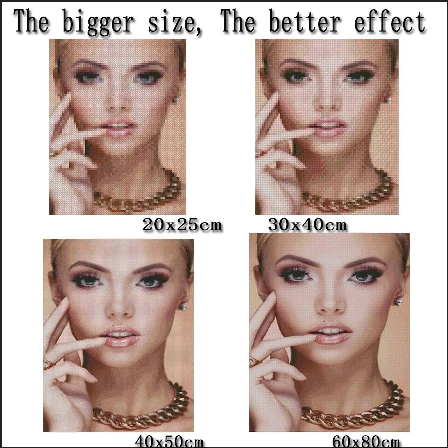 Алмазная 5D картина сделай сам с Мадонной полная выкладка из квадратных страз