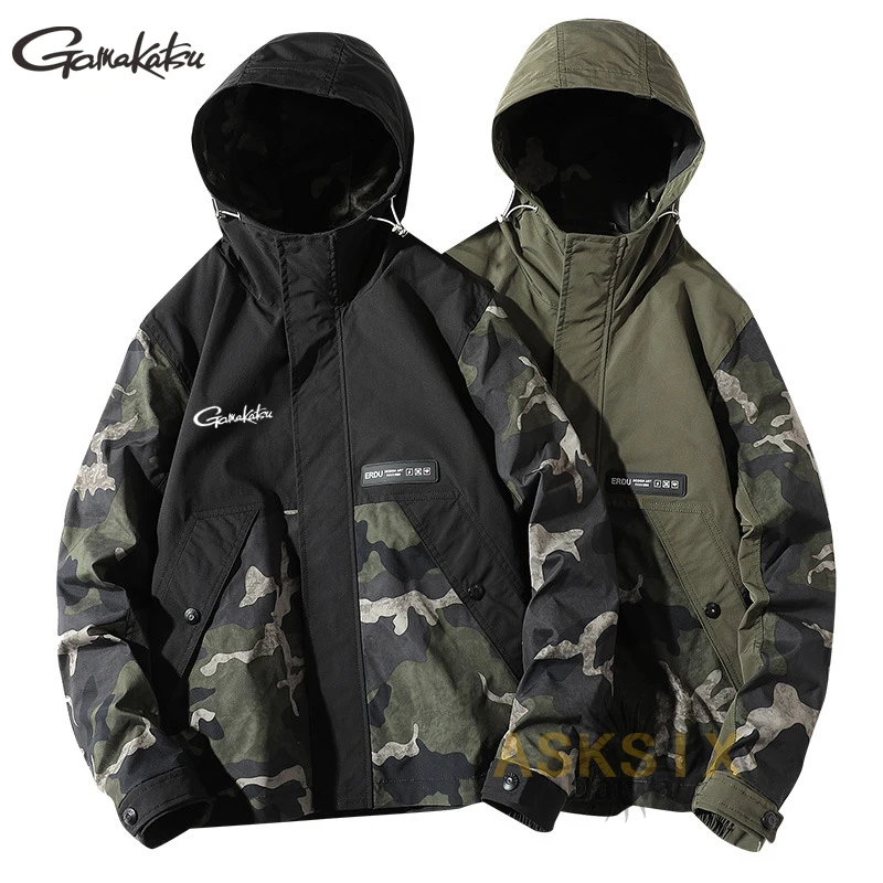 

Patchwork Daiwa Fishing Jacket Men Autumn Thick Windproof Anti-scratch Gamakatsu Windbreaker Hoodie Breathable Fishing Clothing