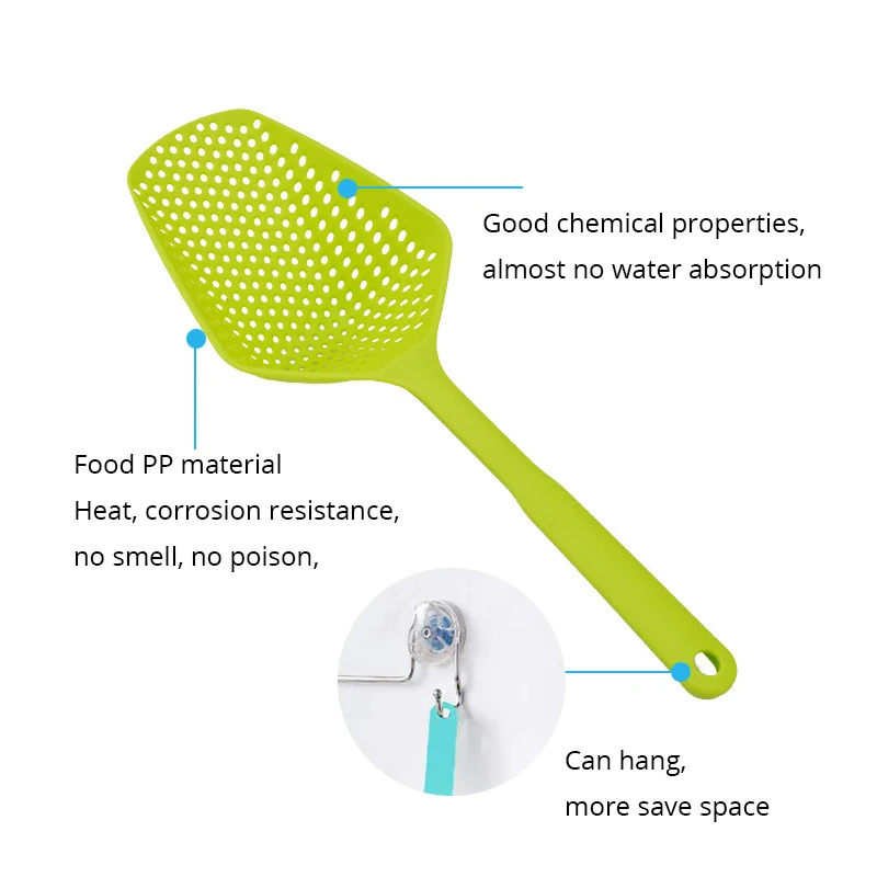 Фильтр для супа кухонная лопатка сито овощей ложка нейлоновая устойчивая к