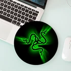 Небольшой Razer круглый Мышь Pad Teclado компьютерный стол коврик Kawaii игровые аксессуары Varmilo коврик с клавиатурой Зеленый CS Мышь pad